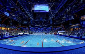 @worldtriathlon/ Imagen del triatlón Indoor de Lievin