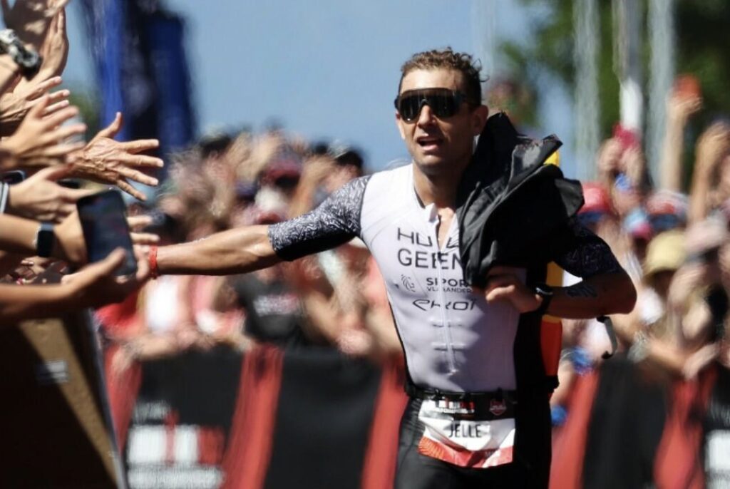 Getty-IRONMAN/ Imagen del Jelle Geens ganando el mundial IRONMAN 70.3 en Taupo