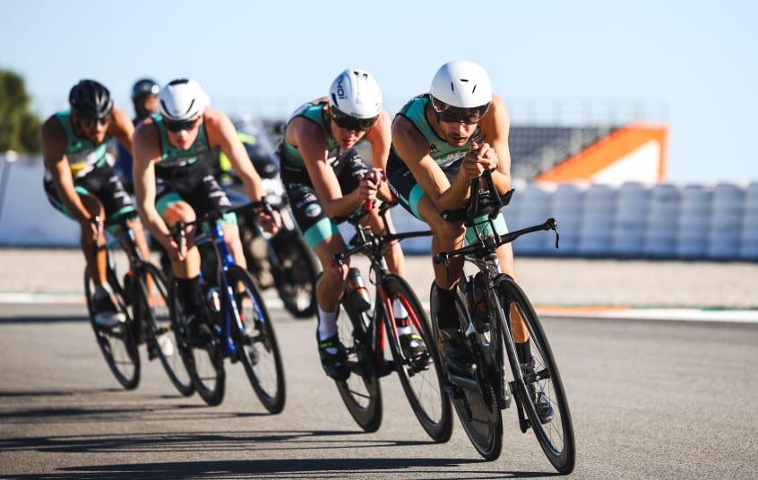 Triatlocv/ Un equipo en el Duatlón por Equipos en Cheste