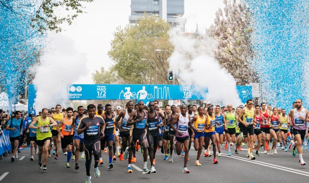 Imagen de la salida del Medio Maratón de Madrid