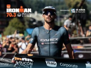 IRONMAN/ Tyler Mislawchuk ganando el IRONMAN 70.3 Pucón