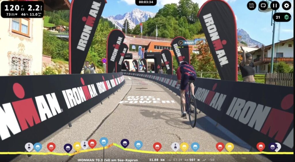 Segmento ciclista del IRONMAN 70.3 Zell en Rouvy
