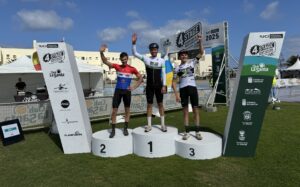 Pódium de la tercera etapa de la 4 Stage MTB Race Lanzarote
