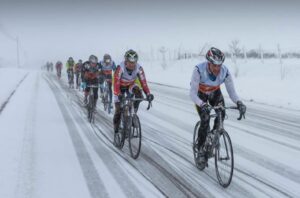 FETRI/ Segmento ciclista en un Triatlón de invierno