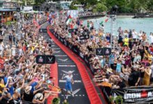 IRONMAN/ Imagen de la meta del IRONMAN Hawaii