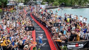 IRONMAN/ Imagen de la meta del IRONMAN Hawaii