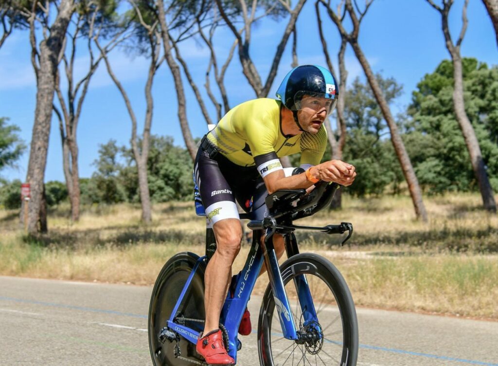 Imagen de un ciclista en el Half Madrid