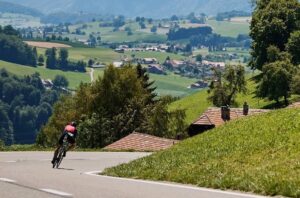 IRONMAN/ Imagen de un triatleta en el segmento ciclista