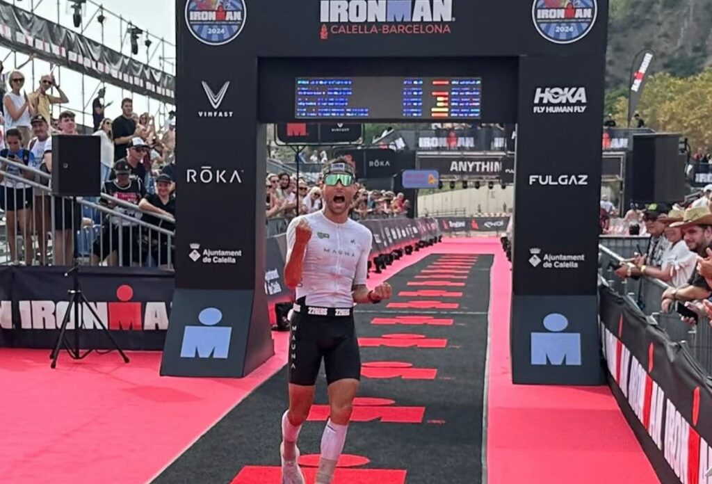 @livetotriathlon/ Ugarte acabando cuarto en el IRONMAN Barcelona