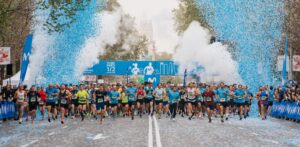 Imagen de la salida del medio maratón de Madrid