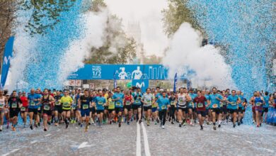 Imagen de la salida del medio maratón de Madrid