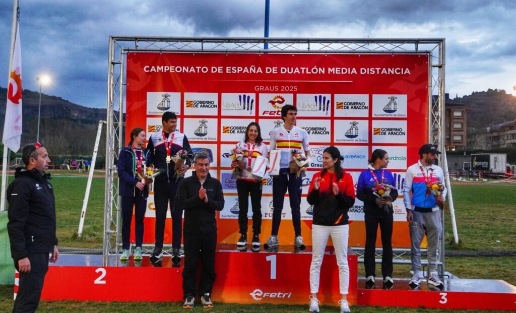 IFETRI/ Bild vom Podium der spanischen MD-Duathlon-Meisterschaft 2025
