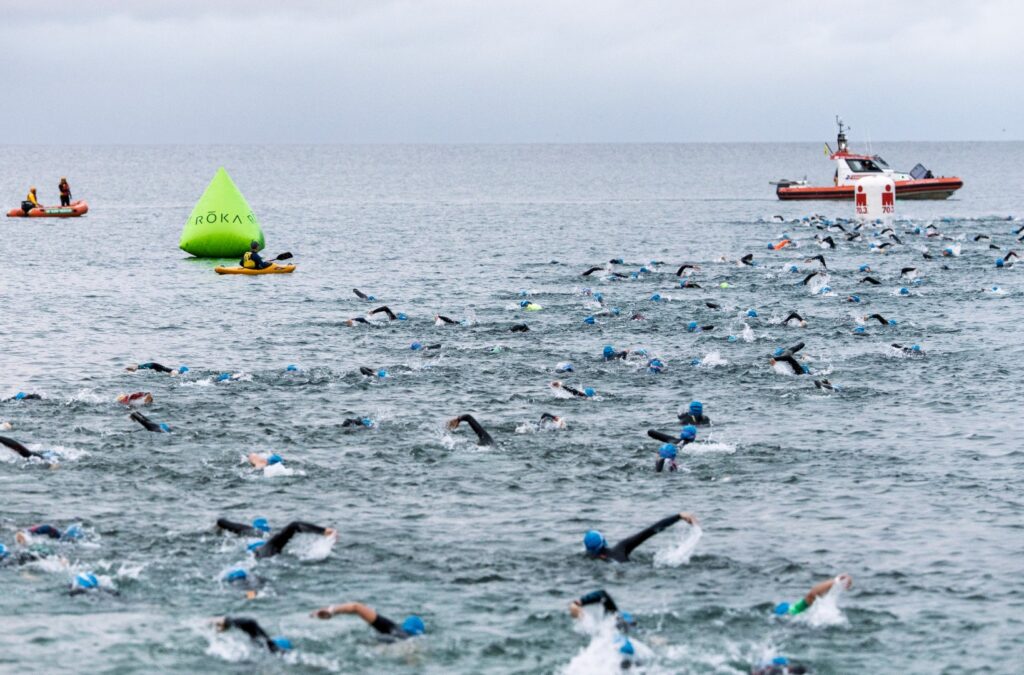 @gettyimages/ Imagen de la natación en un IROMAN
