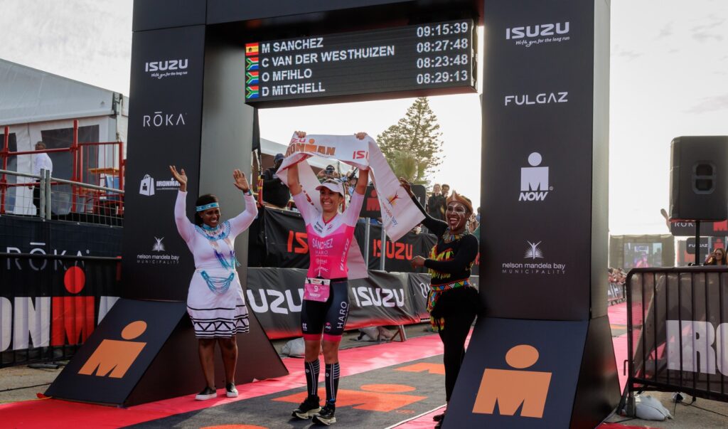 Getty Images For IRONMAN/ Marta Sánchez Ganando en el IM Sudáfrica
