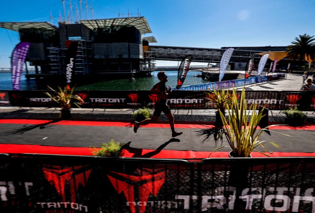 Imagen de la carrera a pie en el TRITON 1 Lisboa