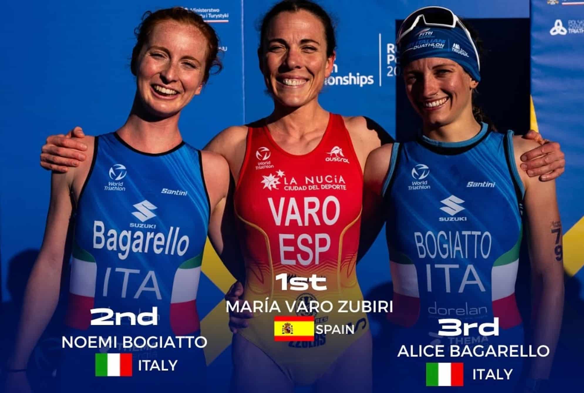 @ETU/ Pódium femenino en el europeo de Duatlón