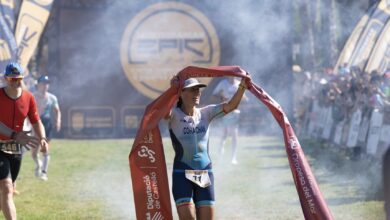 FETRI/ Judith Corachánn ganando el Epic Triathlon