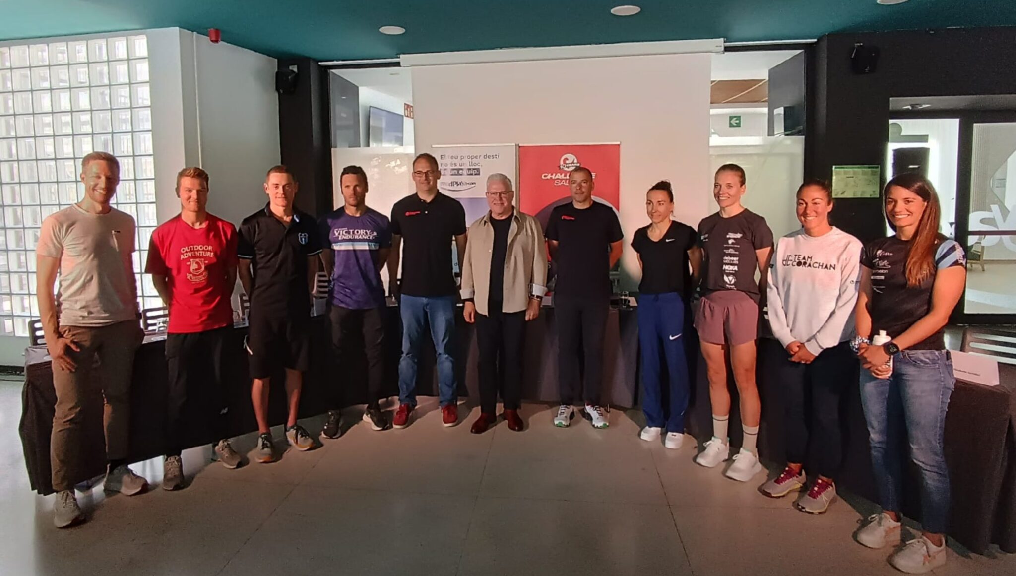 Imagen de familia en la rueda de prensa del Challenge Salou 2025