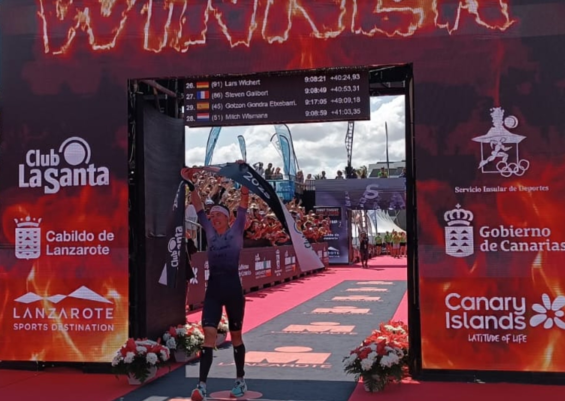 Lucy Charles ganando el IRONMAN Lanzarote 2025