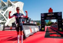 @gettyimages/ Imagen de la meta en el IRONMAN 70.3 Valencia