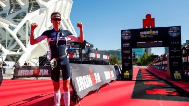 @gettyimages/ Imagen de la meta en el IRONMAN 70.3 Valencia