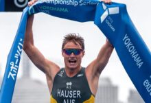 @worldtriathlon/ Matt Hauser ganando las WTCS Yokohama 2025