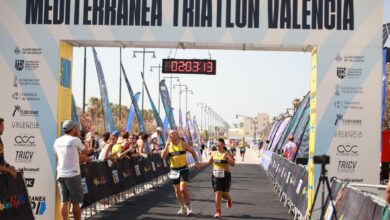 @triatlocv/ La meta del Mediterránea Triatlón Valencia 2025