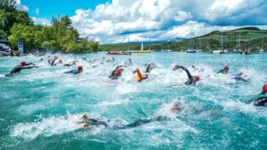 FETRI/ Imagen de natación en el Pantano de Alloz