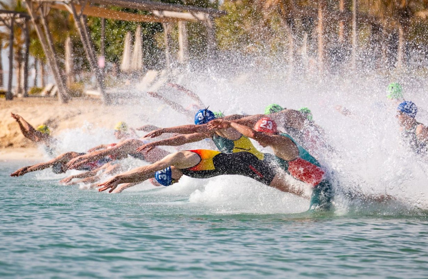 @worldtriathlon/ Salida de una WTCS