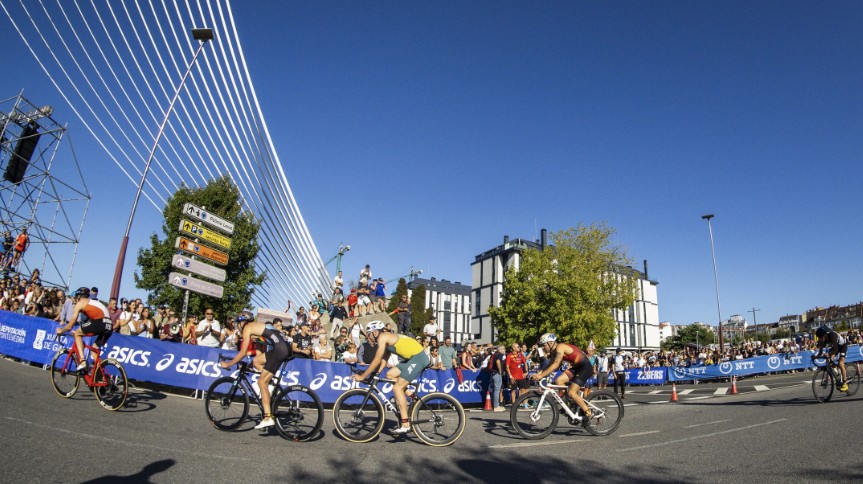 FETRI/ Imagen de un triatlón en Pontevedra