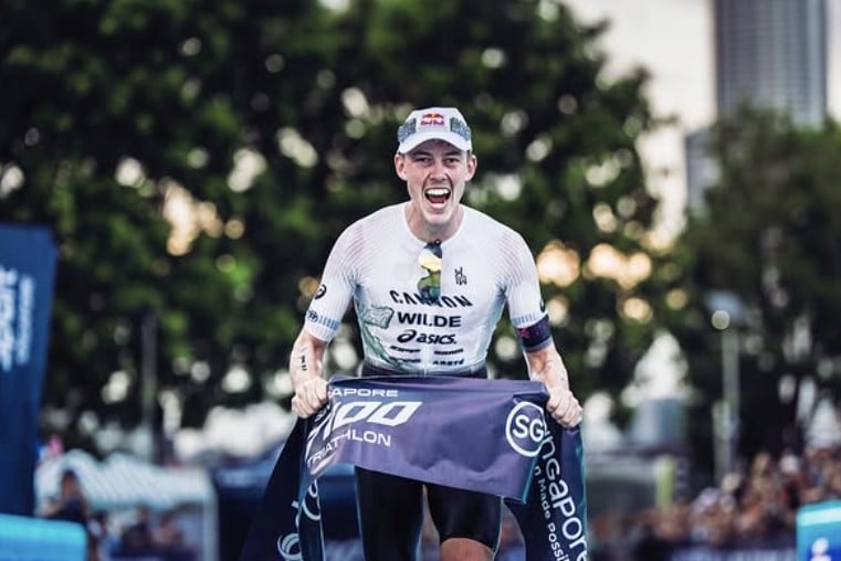Instagram/ hayden Wilde ganando una prueba T100