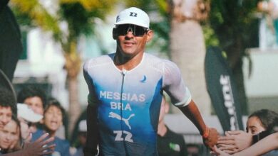 Innstgram/ Manoel Messias entrando en meta del IRONMAN Brasil