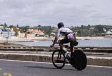 instagram/ Imagen de un triatleta entrando en Cascais