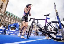 @worldtriathlon/ Imagen de la transición en Hamburgo