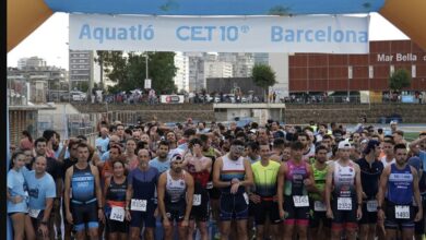 instagram/ Imagen de la salida del Aquatló CET10 Barcelona