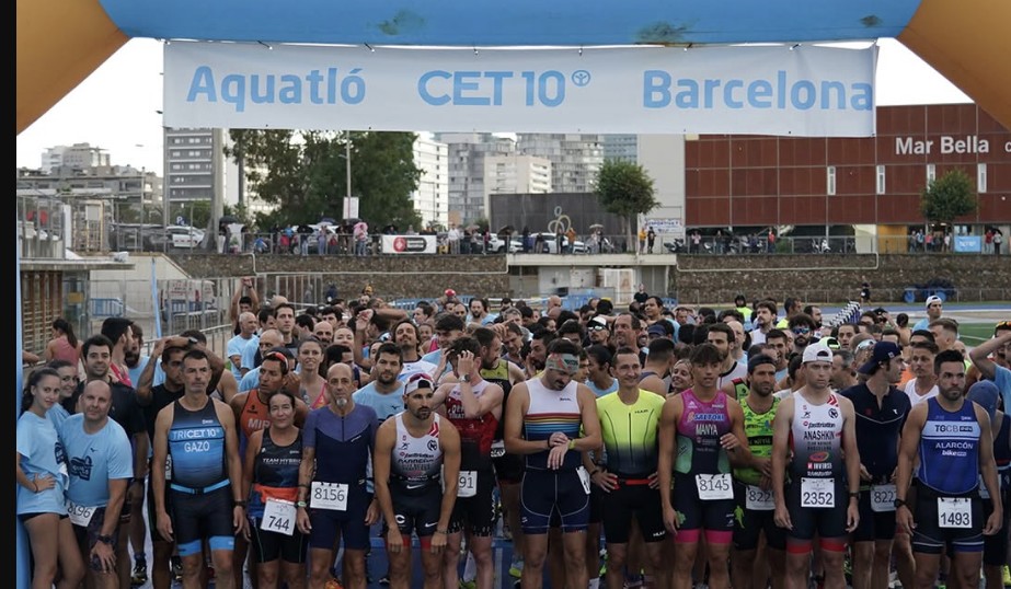 instagram/ Imagen de la salida del Aquatló CET10 Barcelona