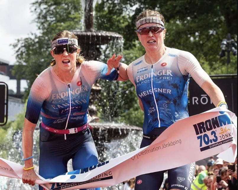 IRONMAN/ Imagen de la meta en el IRONMAN 70.3 Jönköping