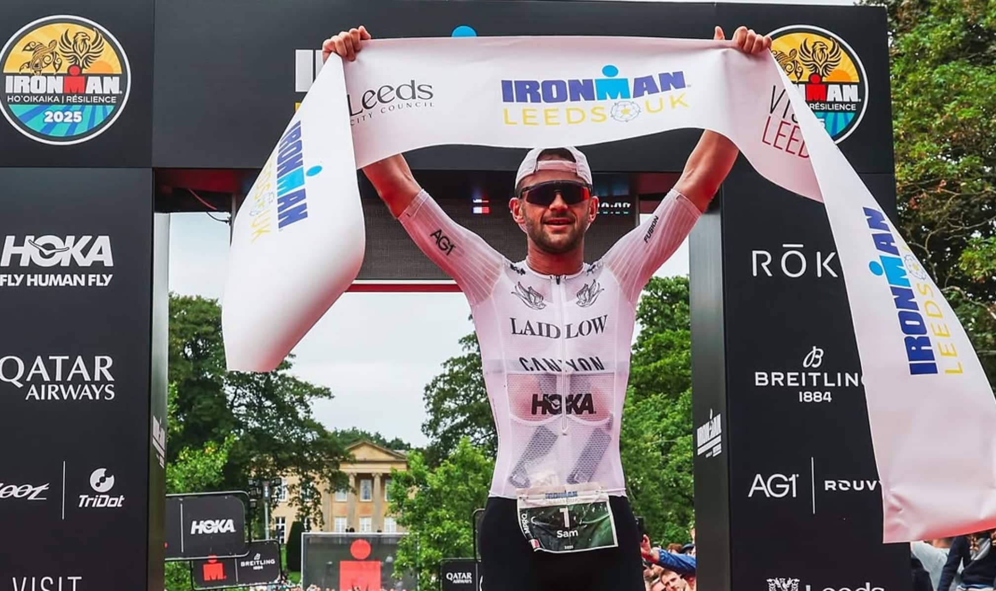 Instagram/ Sam Laidlow ganando en el IRONMANN leeds