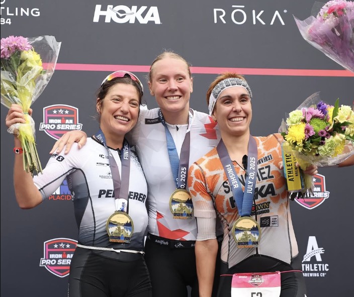 @ironmantri/ Pódium femenino en IRONMAN Lake Placid