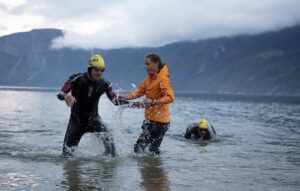 Norseman/ Imagen de la salida del agua