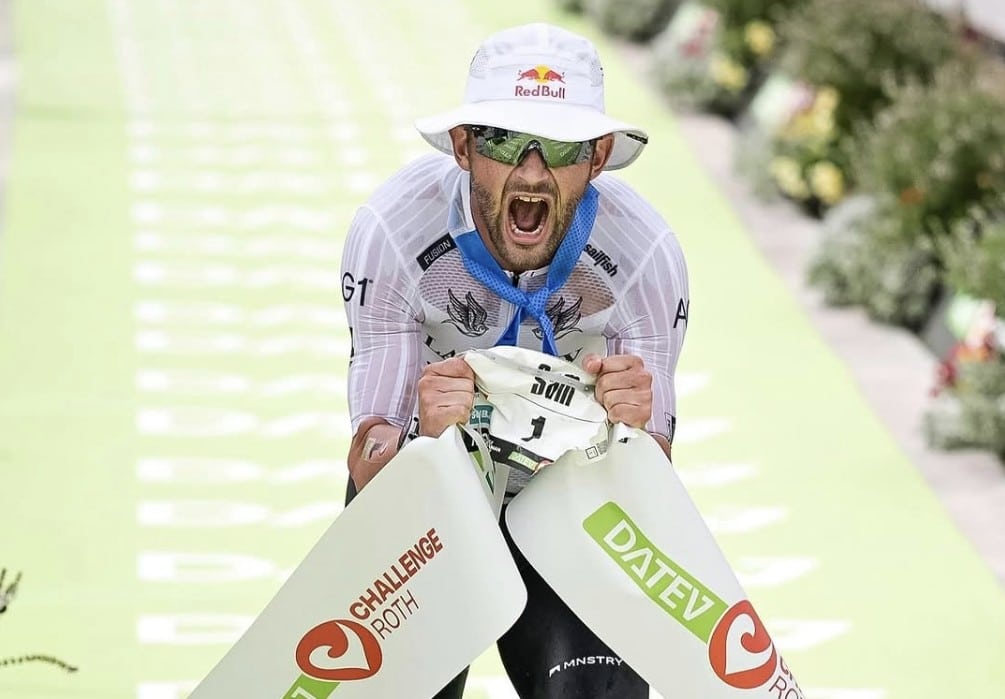 instagram/ Sam Laidlow ganando el Challenge Roth 2025