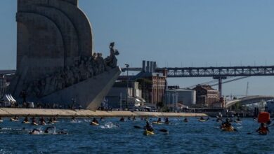 Imagen de la travesía a nado del SWIM GP