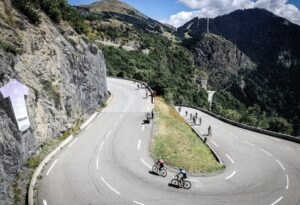 Photography Cyrille Quintard/ Imagen de la subida de Alpe d’Huez