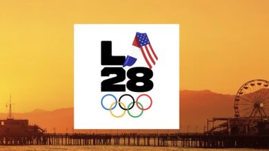 Logo de los juegos Olímpicos de Los Ángeles 2028