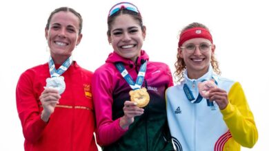 @wordtriathlon/ Imagen del pódium en Chengdu