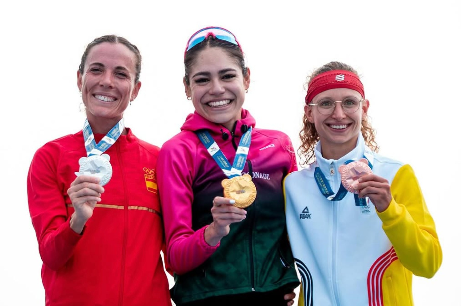 @wordtriathlon/ Imagen del pódium en Chengdu