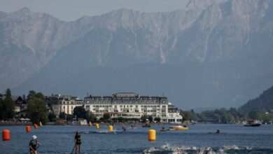 @gettyimages/ Imagen de la natación del IRONMAN 70.3 Zell am See-Kaprun