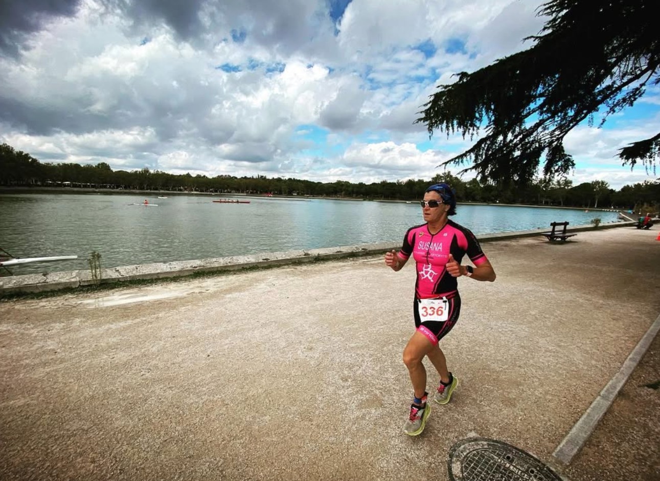 Instagram/ Una triatleta corriendo en el Half Madrid