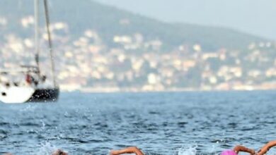 @worldtriathlon/ Imagen de la natación en Estambul