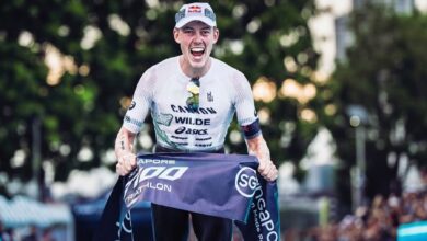 @t100triathlon/ Hayden Wilde gana en el T100 Londres